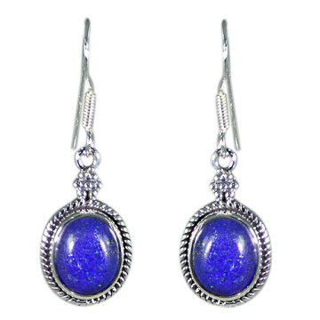 Belle pierres précieuses Lapis Lazuli avec des bijoux en argent sterling 925 en argent sterling